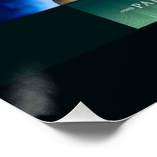 'Island Vibes' Glossy Poster (Ecke)