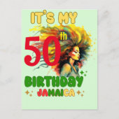 Island Vibes Jamaica Birthday Girl Group Matching Postkarte (Vorderseite)