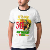 Island Vibes Jamaica Birthday Girl Group Matching T-Shirt (Vorderseite)