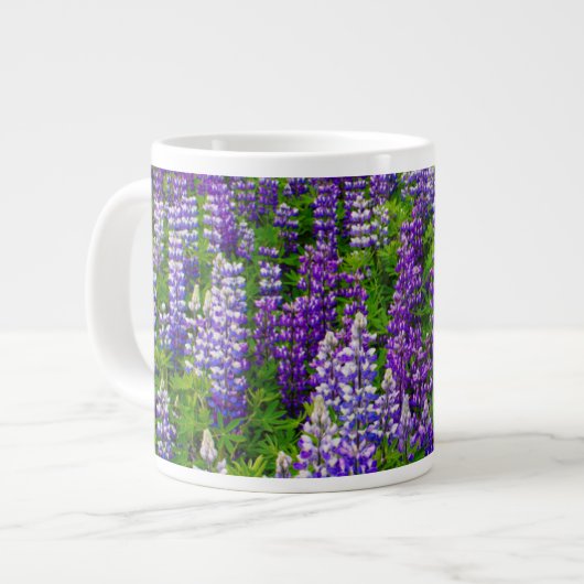 Island. Vik i Myrdal. Lupinenfeld Jumbo-Tasse (Vorderseite Links)