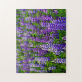 Island. Vik i Myrdal. Lupinenfeld Puzzle (Vertikal)