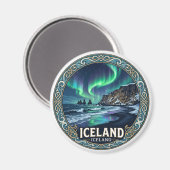 Island Vik Magnet (Vorderseite/Rückseite)