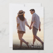 Island Vintage Ananas-Foto Hochzeit Save The Date (Rückseite)