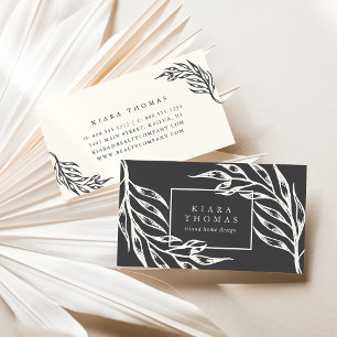 Island Vintage Botanical Visitenkarte