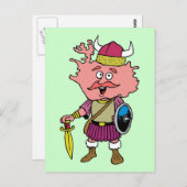 Island Vintage Travel Souvenir Postkarte (Vorne/Hinten)