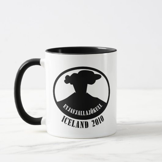 Island-Vulkan 2010 Tasse (Links)