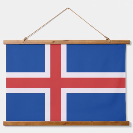 Island Wandteppich Mit Holzrahmen (Vorderseite)