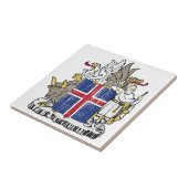 Island-Wappen Fliese (Seite)