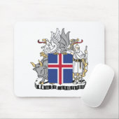Island Wappen Symbol Emblem Flagge Mousepad (Mit Mouse)