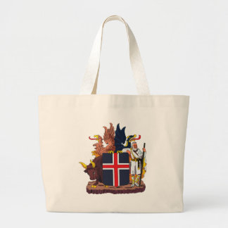 Island-Wappen Taschen-Tasche Jumbo Stoffbeutel
