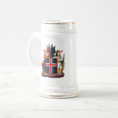 Island-Wappen Tasse (Vorderseite Links)