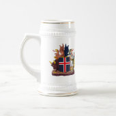 Island-Wappen Tasse (Links)
