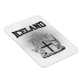 Island-Wappenschild Magnet (Rechte Seite)