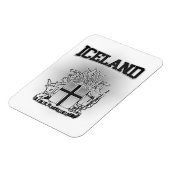 Island-Wappenschild Magnet (Linke Seite)