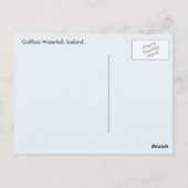 Island - Wasserfall Gullfoss Postkarte (Rückseite)