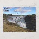 Island - Wasserfall Gullfoss Postkarte (Vorderseite)