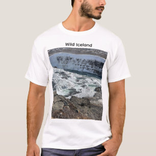 Island-Wasserfall-Naturfotografie-T-Shirt aus Isla T-Shirt