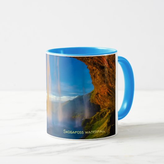Island - Wasserfall Skogafoss Tasse (VorderseiteRechts)