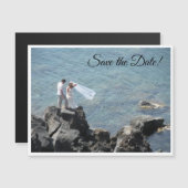 Island Wedding Save the Date Magneteinladung (Vorne/Hinten)