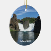 Island - Weihnachtsverzierung Keramik Ornament (Rechts)