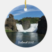 Island - Weihnachtsverzierung Keramik Ornament (Hinten)