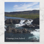 Island Weinetikett (Einzelnes Label)