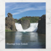 Island Weinetikett (Einzelnes Label)