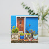 Island Wiking Door Feiertagskarte (Stehend Vorderseite)