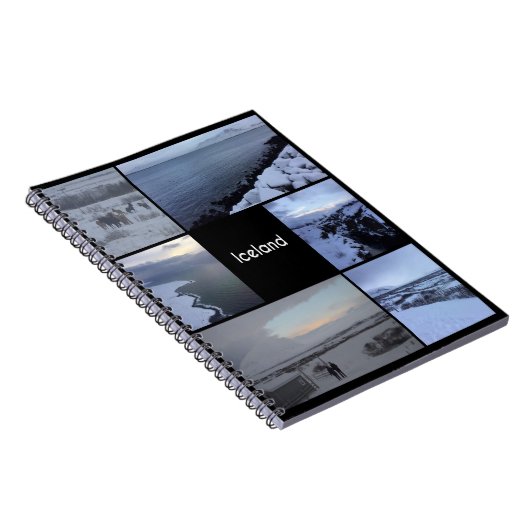 Island Winterlandschaft Notizblock (Rechte Seite)