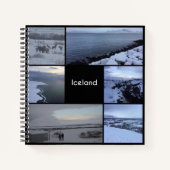 Island Winterlandschaft Notizblock (Vorderseite)