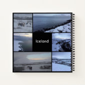 Island Winterlandschaft Notizblock (Rückseite)