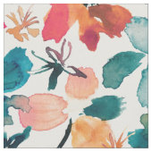 ISLAND ZEIT Wasserfarbe Tropenflora Stoff (Nahaufnahme)