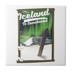 Island zum Snowboard Fliese