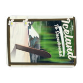 Island zum Snowboard Magnet (Horizontal)