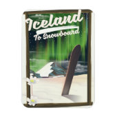 Island zum Snowboard Magnet (Vertikal)