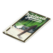 Island zum Snowboard Magnet (Linke Seite)