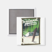 Island zum Snowboard Magnet (Vorderseite/Rückseite)