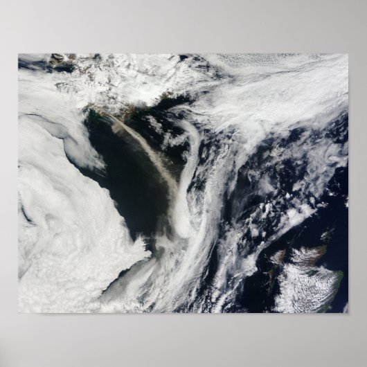 Islandà    ½ s Eyjafjallajà  ½kull vulkan Poster (Vorne)