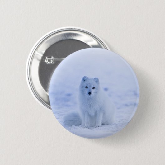 Islandarktischer Fox Button (Vorne & Hinten)