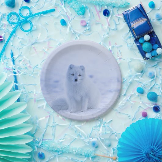 Islandarktischer Fox Pappteller (Party)