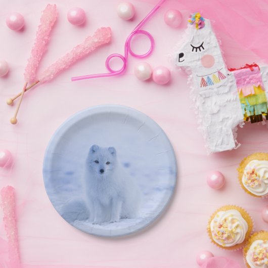 Islandarktischer Fox Pappteller (Party)