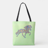 Isländer im Tölt Tasche (Rückseite)