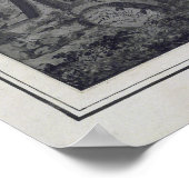 Islander & Monumente der Osterinsel, 1786 Poster (Ecke)