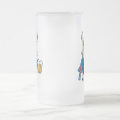 Isländer-Wikinger-Tasse Mattglas Bierglas (Mittel)