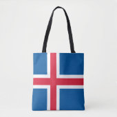 Isländerflagge, Flagge Islands Tasche (Vorderseite)