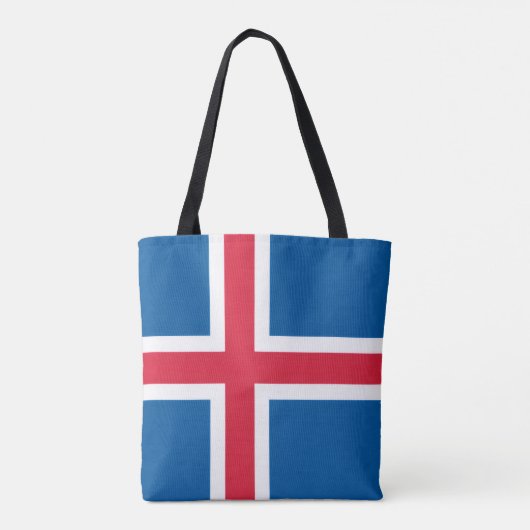 Isländerflagge, Flagge Islands Tasche (Rückseite)
