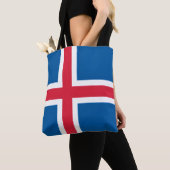 Isländerflagge, Flagge Islands Tasche (Von Nahem)
