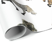 Isländers in der Gangart Geschenkpapier (Rolleneckpunkt)