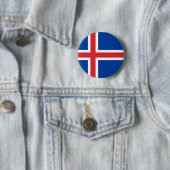 Islandflagge Button (Beispiel)