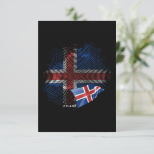 Islandflagge Dankeskarte